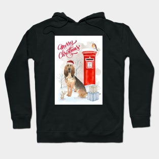 Bloodhound Merry Christmas Santa Dog Hoodie